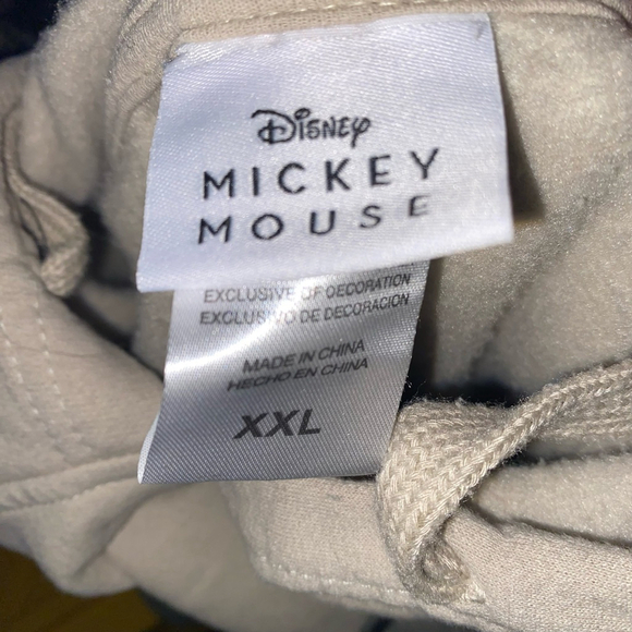Disney Mickey Mouse Hoodie XXL Beige - Picture 4 of 5